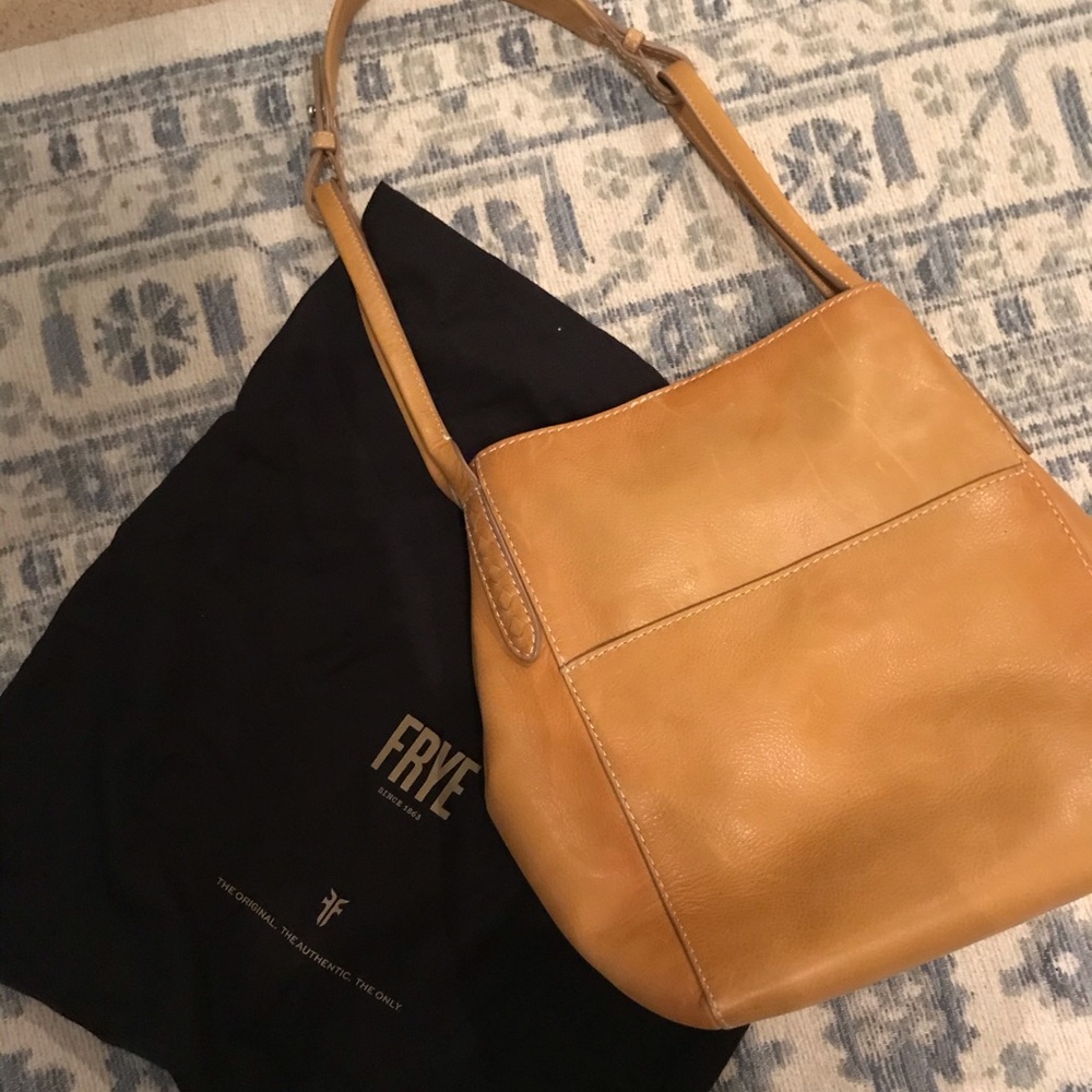 Yellow Frye shoulder purse